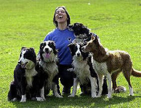 Nicki Oliver and some rescued dogs
